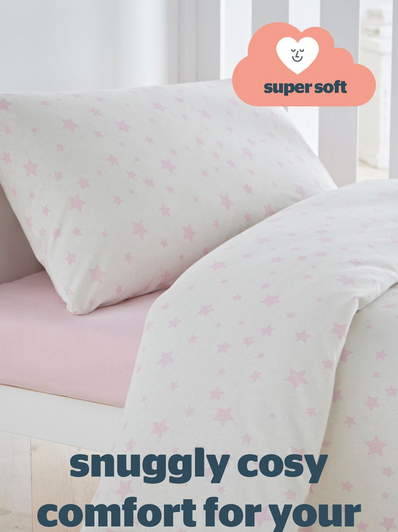 Silentnight Grey Star Cot Bed Duvet Set (British brand)
