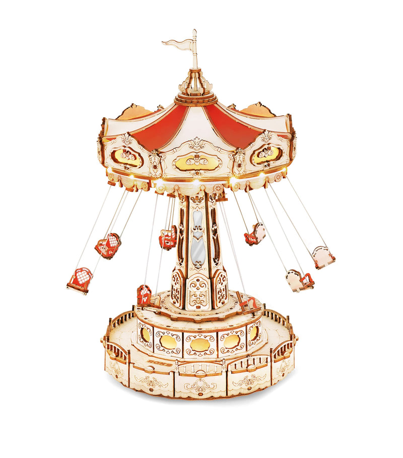 Robotime Musical Swing Ride buildable toy, imported from the UK