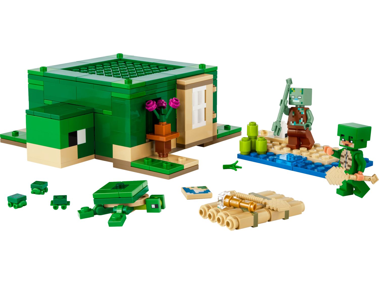 LEGO Minecraft Turtle Beach House set 234 pieces - British product
