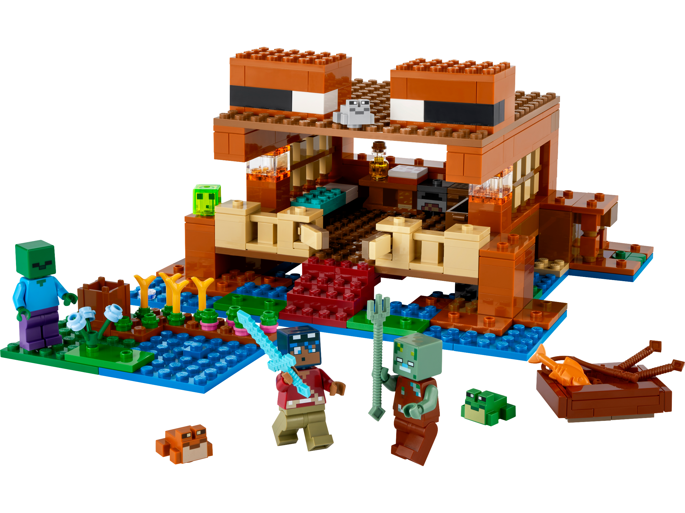 Jeu de construction LEGO Minecraft La Maison Grenouille 400 pièces, version UK