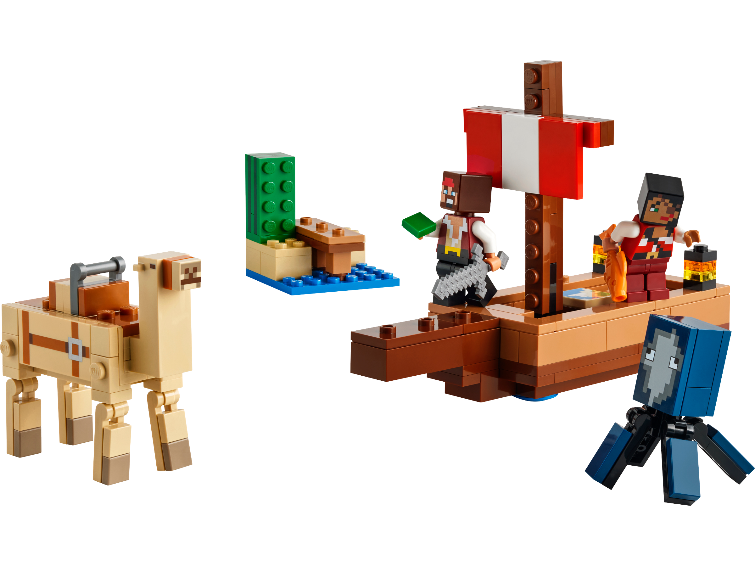 LEGO Minecraft Pirate Ship Voyage 166 Pieces (British brand)