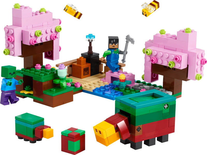 LEGO Minecraft Kirschblütengarten-Bauset, 304 Teile (britische Marke)