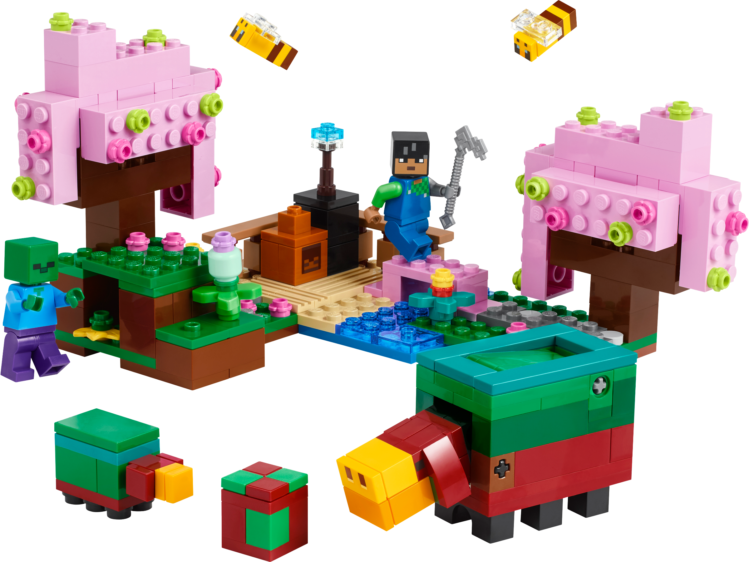 LEGO Minecraft Cherry Blossom Garden building set 304 pieces (British brand)