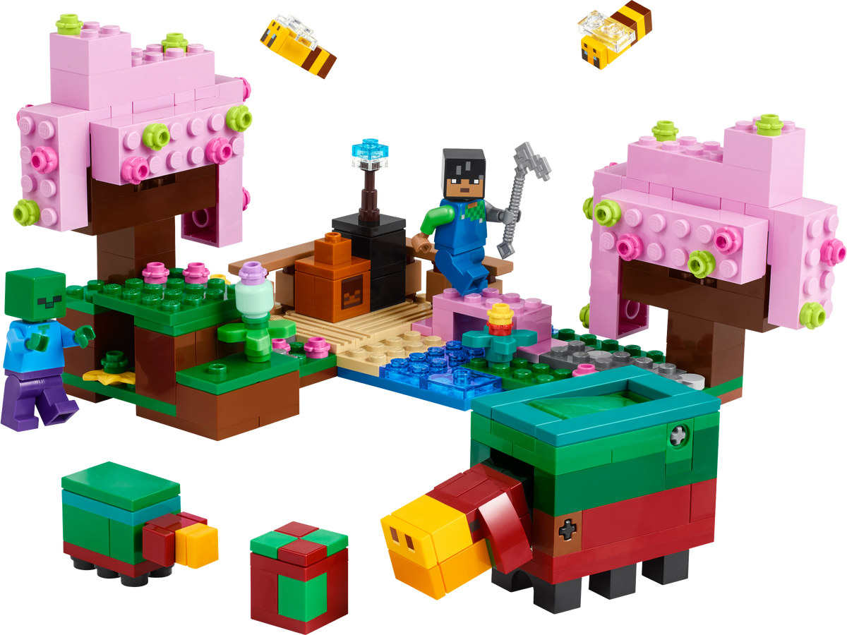 LEGO Minecraft Cherry Blossom Garden building set 304 pieces (British brand)