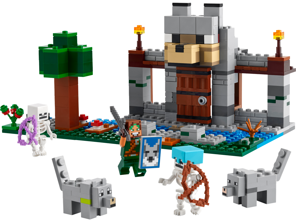LEGO Minecraft Wolf Stronghold building set 312 pieces (British brand)