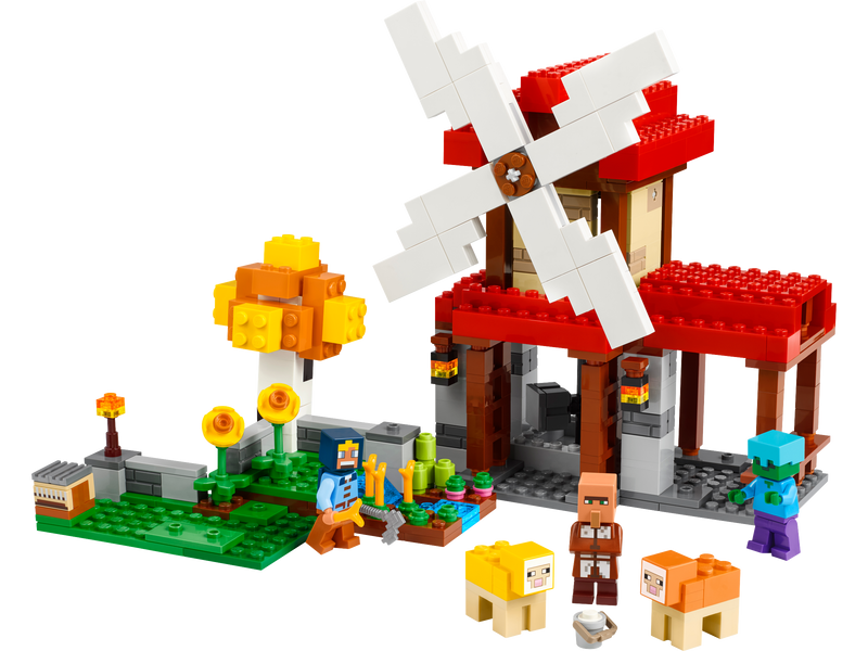 LEGO Minecraft Vindmøllegården 462 deler (britisk merke)