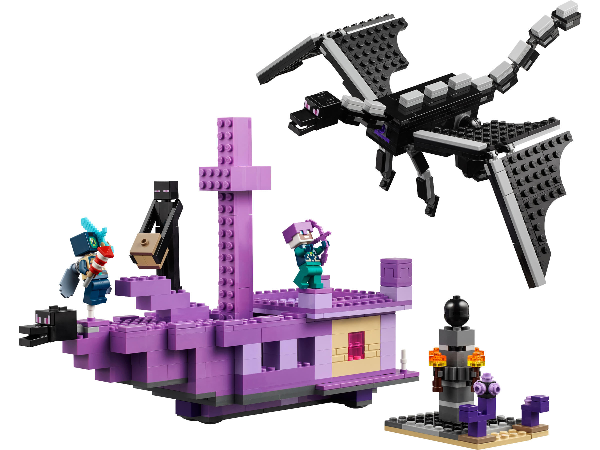 LEGO Minecraft Dragon de l'End Vaisseau de l'End 657 pièces (marque britannique)