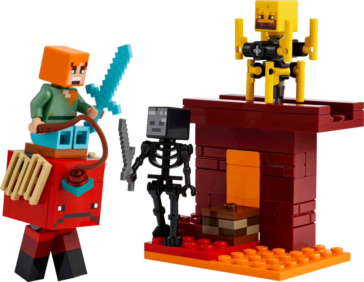 LEGO Minecraft Nether Lava Battle building set 99 pieces (British brand)