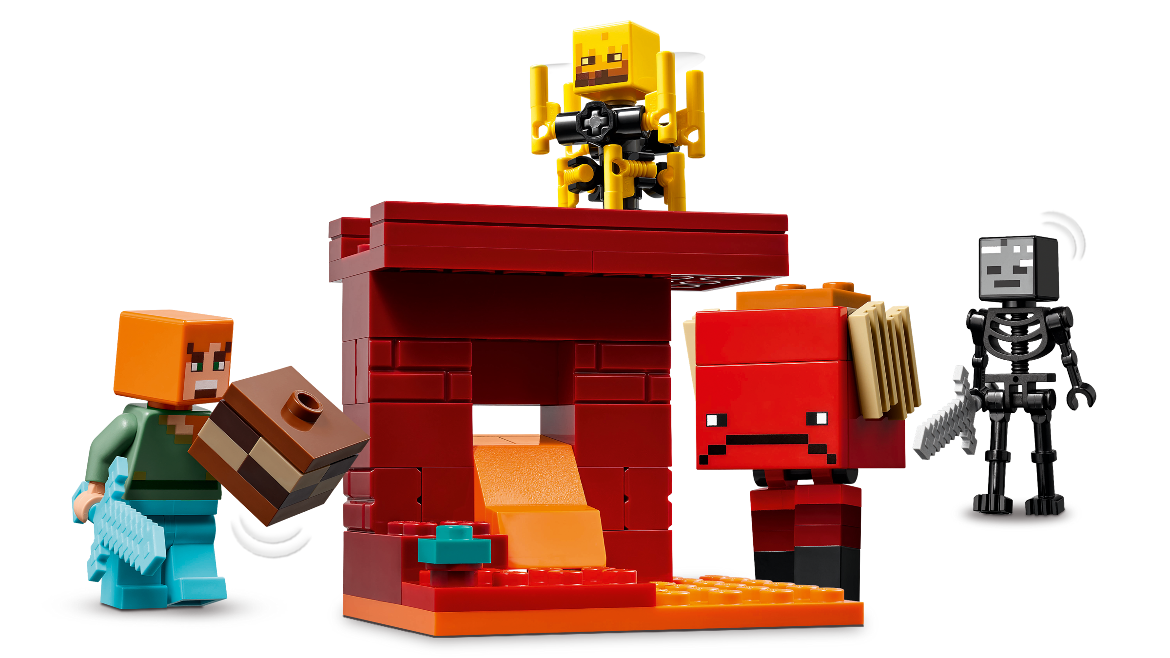 LEGO Minecraft Nether Lava Battle building set 99 pieces (British brand)