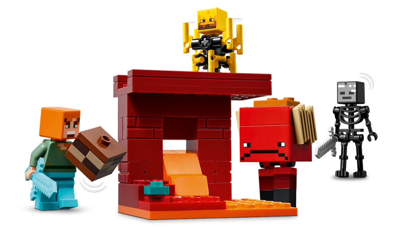 LEGO Minecraft Nether Lava Battle building set 99 pieces (British brand)