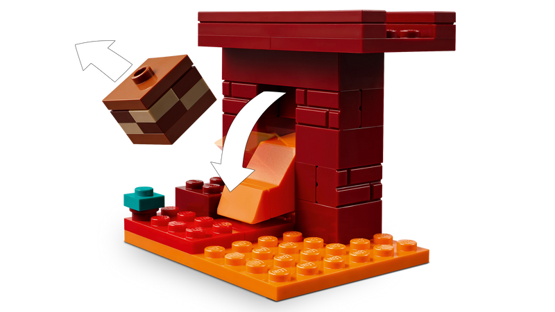 LEGO Minecraft Nether Lava Battle building set 99 pieces (British brand)