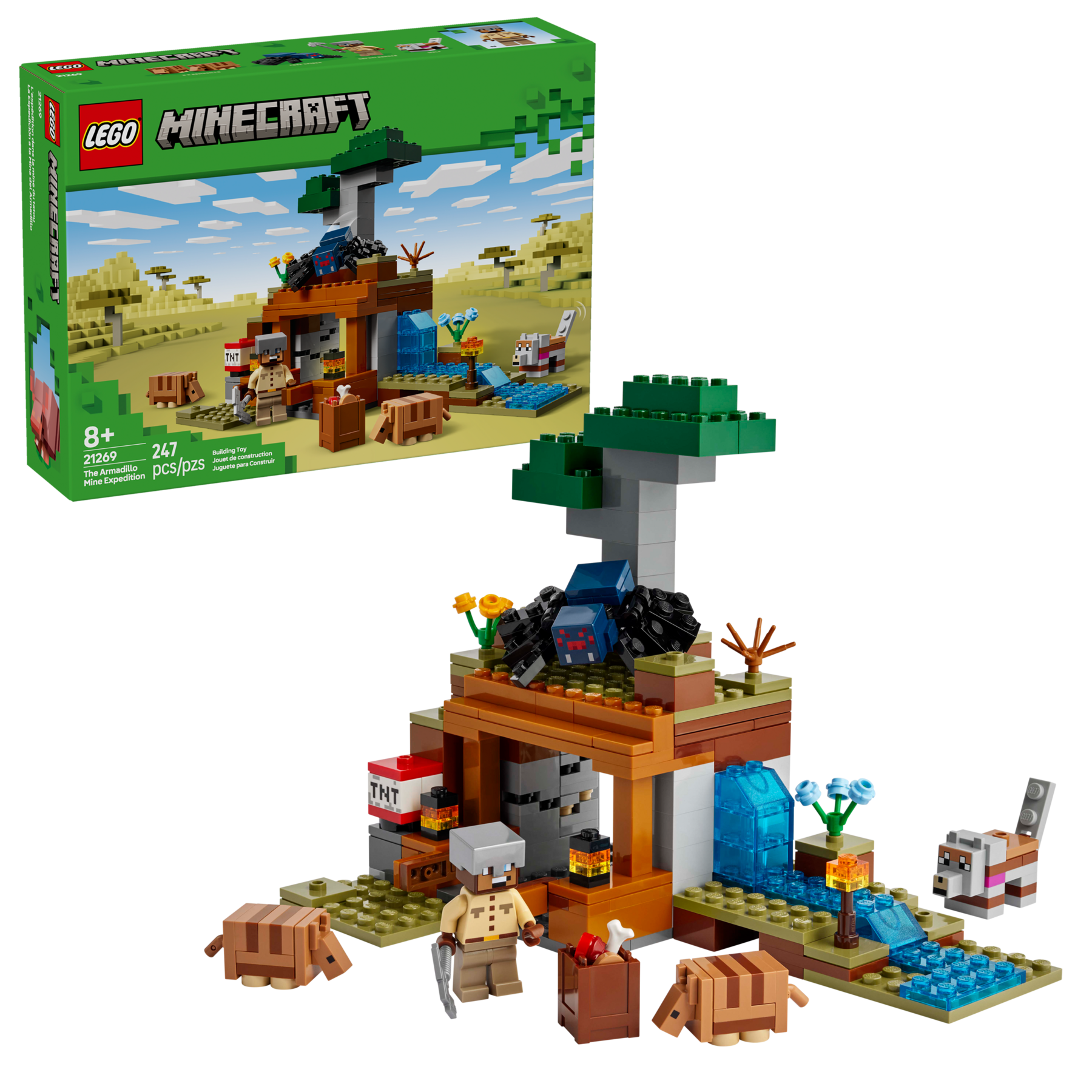 LEGO Minecraft Armadillo Mine Expedition 247 Pieces (British brand)