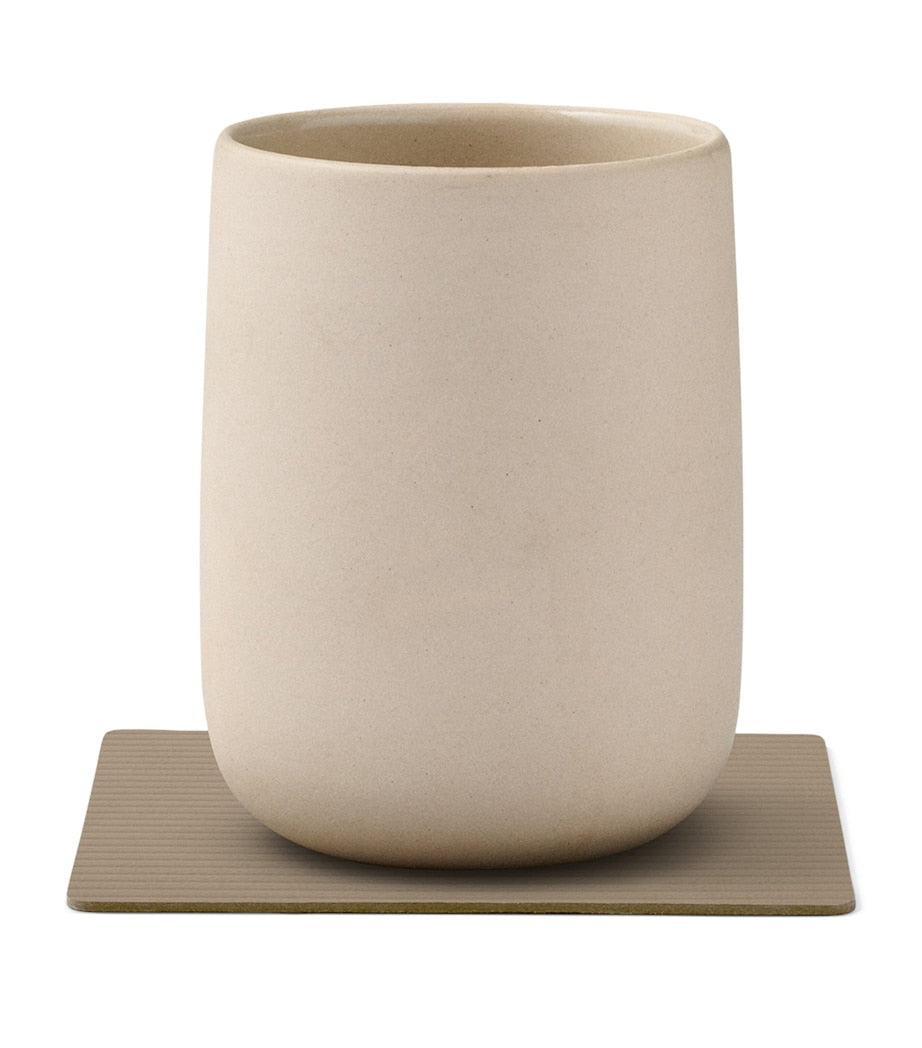LIND DNA square corduroy coasters set of 4 (British brand)