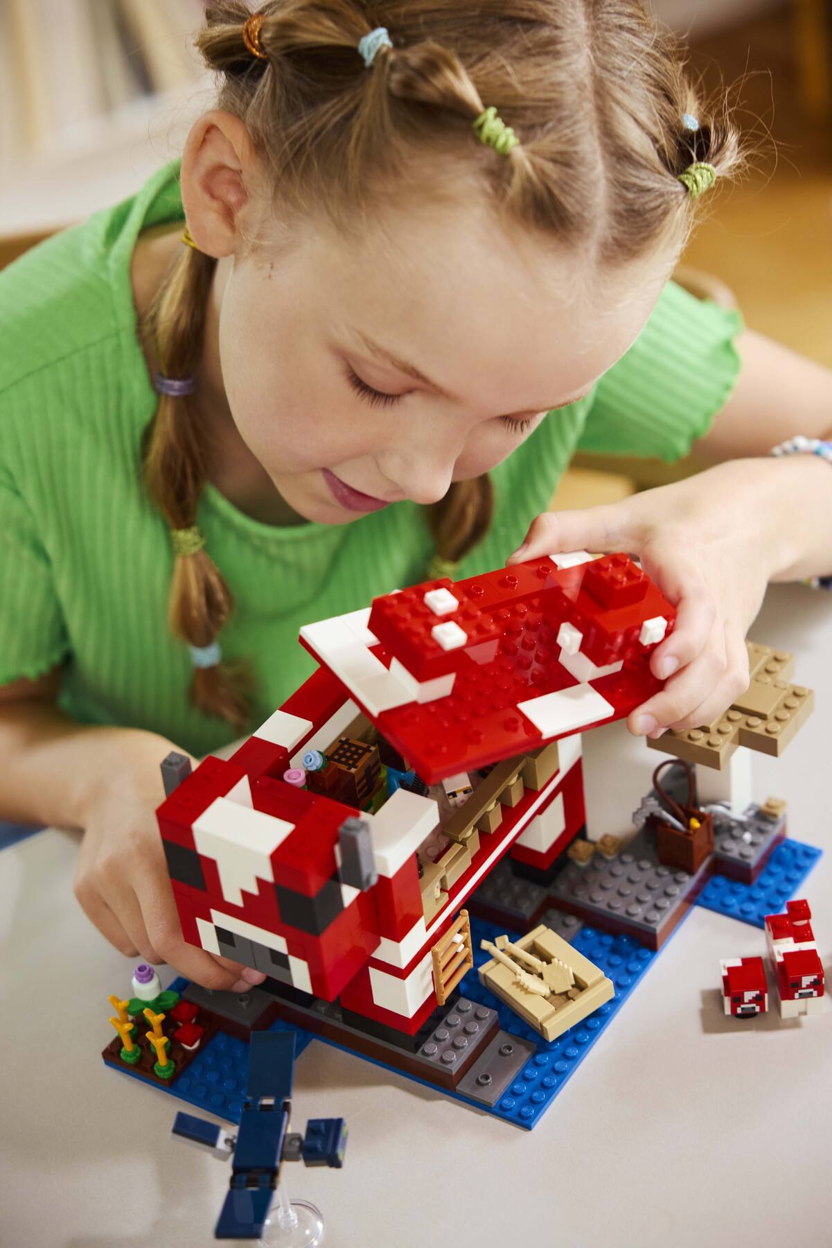LEGO Minecraft Mooshroom House building set, imported from the UK