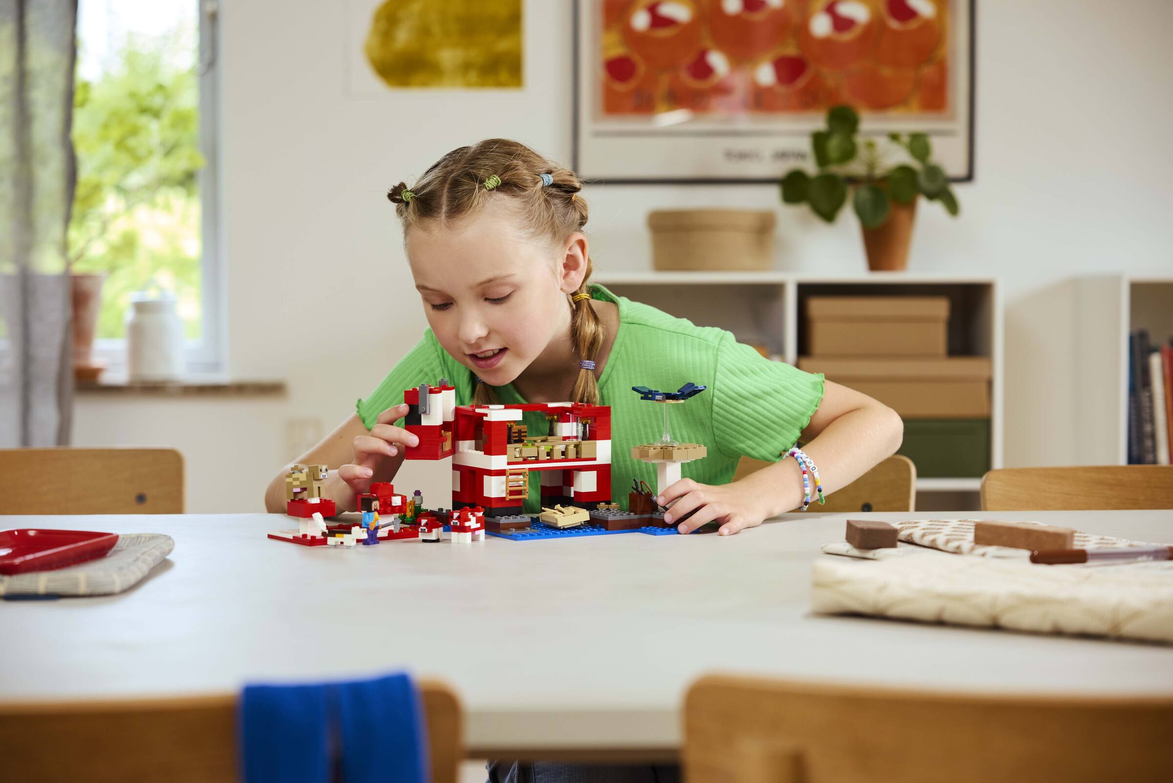 LEGO Minecraft Mooshroom House building set, imported from the UK