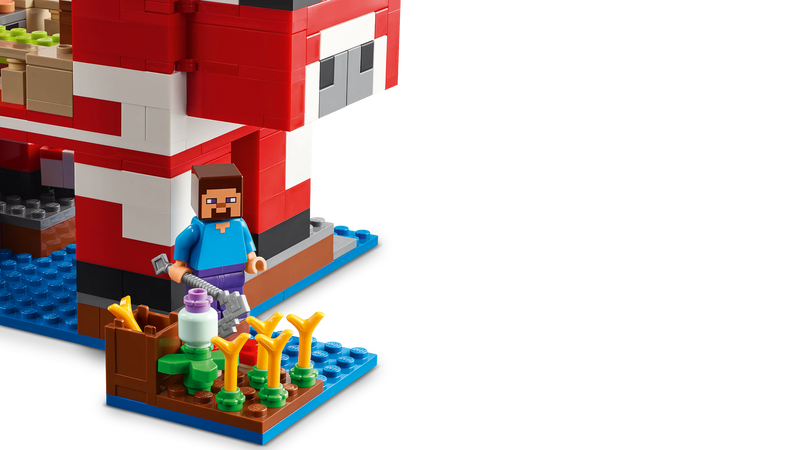 LEGO Minecraft Mooshroom House building set, imported from the UK
