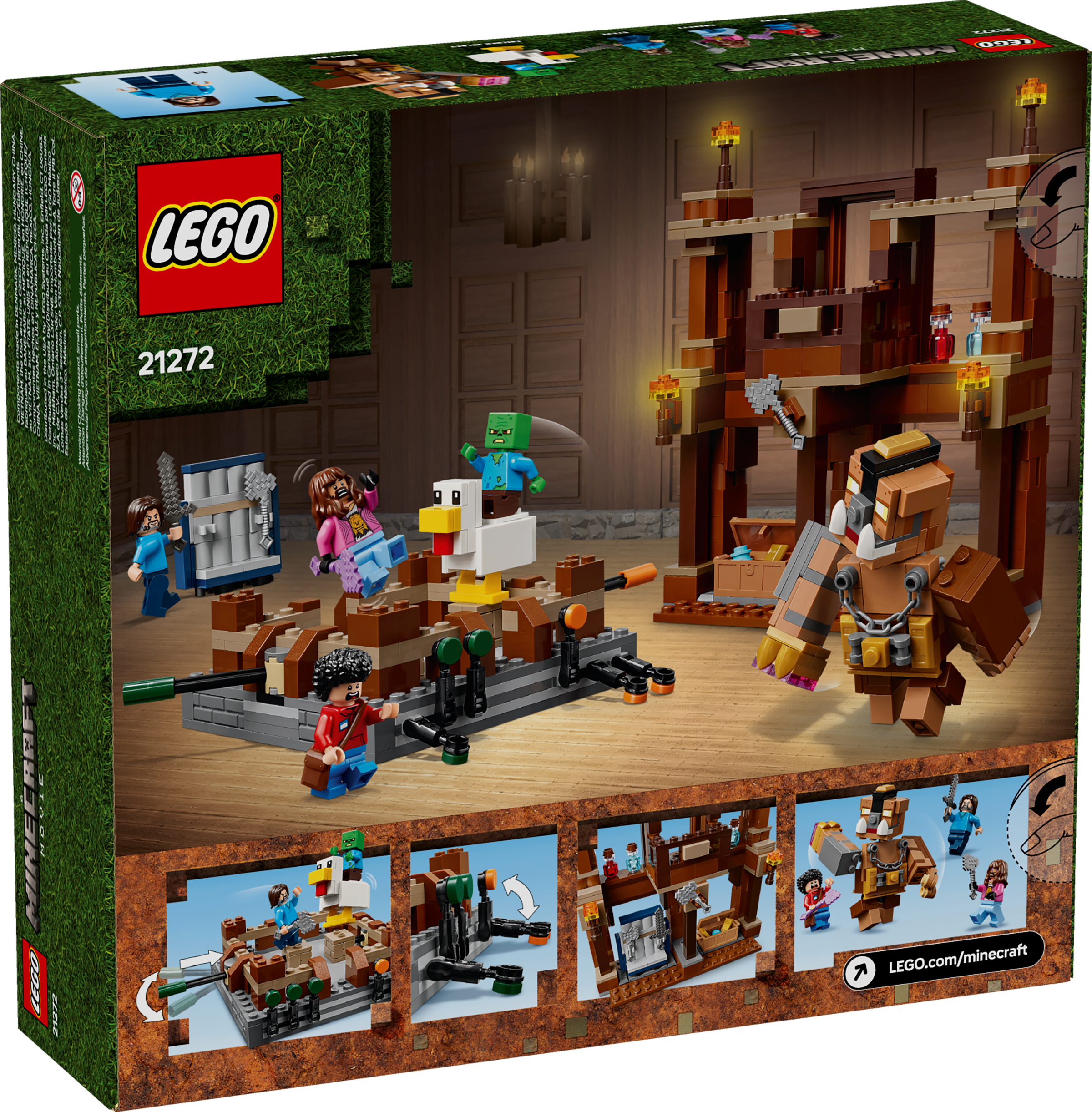 LEGO Minecraft Woodland Mansion Fighting Ring 491 Pieces (British brand)