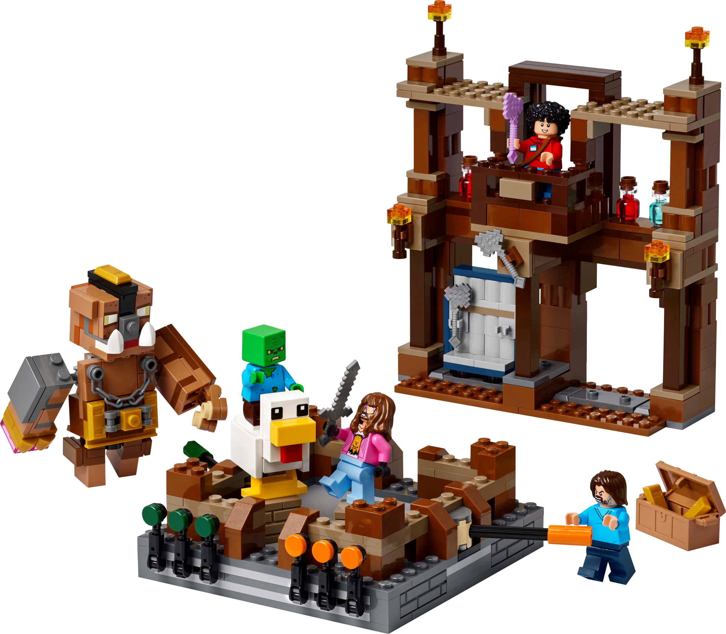 LEGO Minecraft Woodland Mansion Fighting Ring 491 Pieces (British brand)