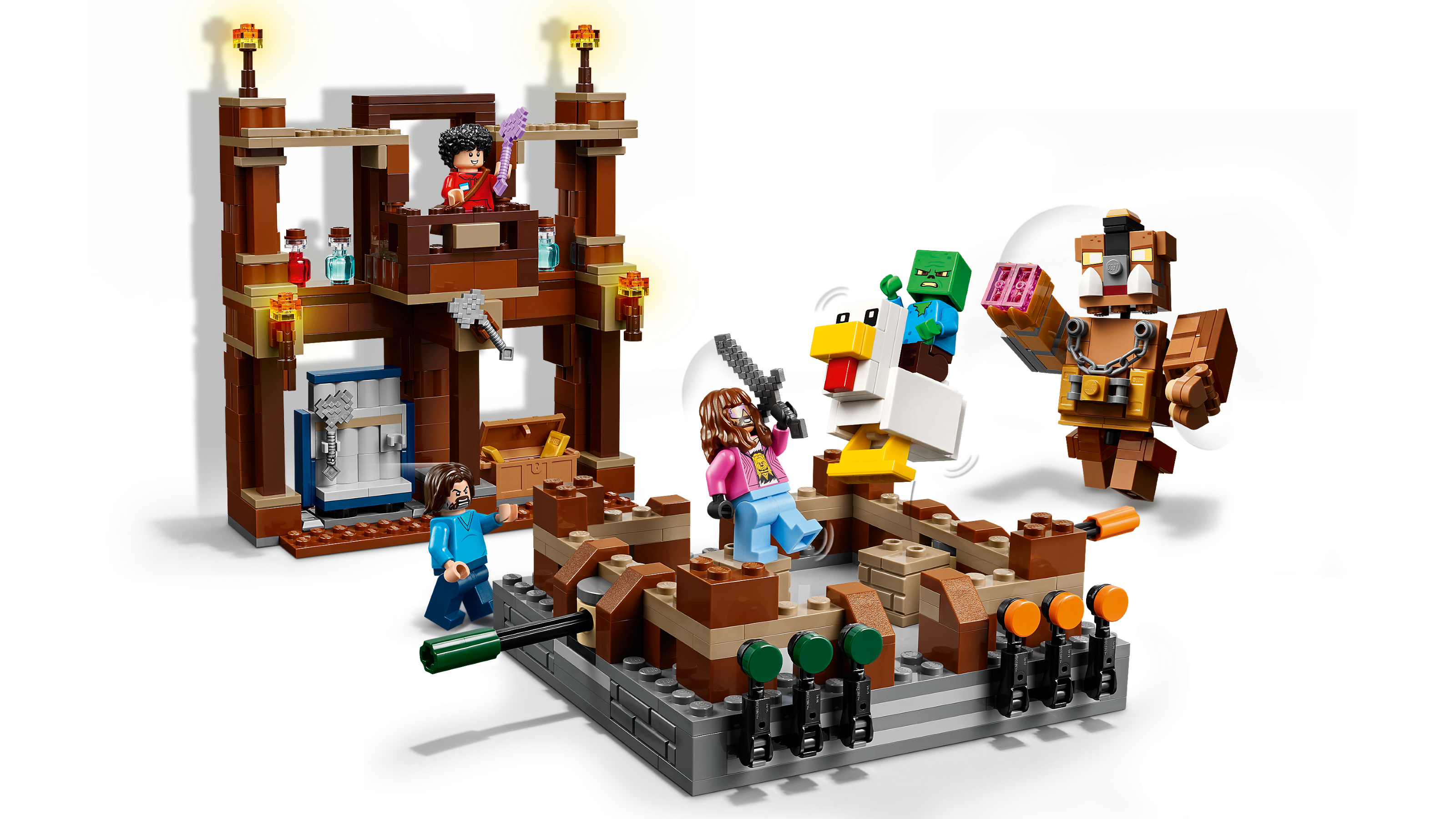 LEGO Minecraft Woodland Mansion Fighting Ring 491 Pieces (British brand)