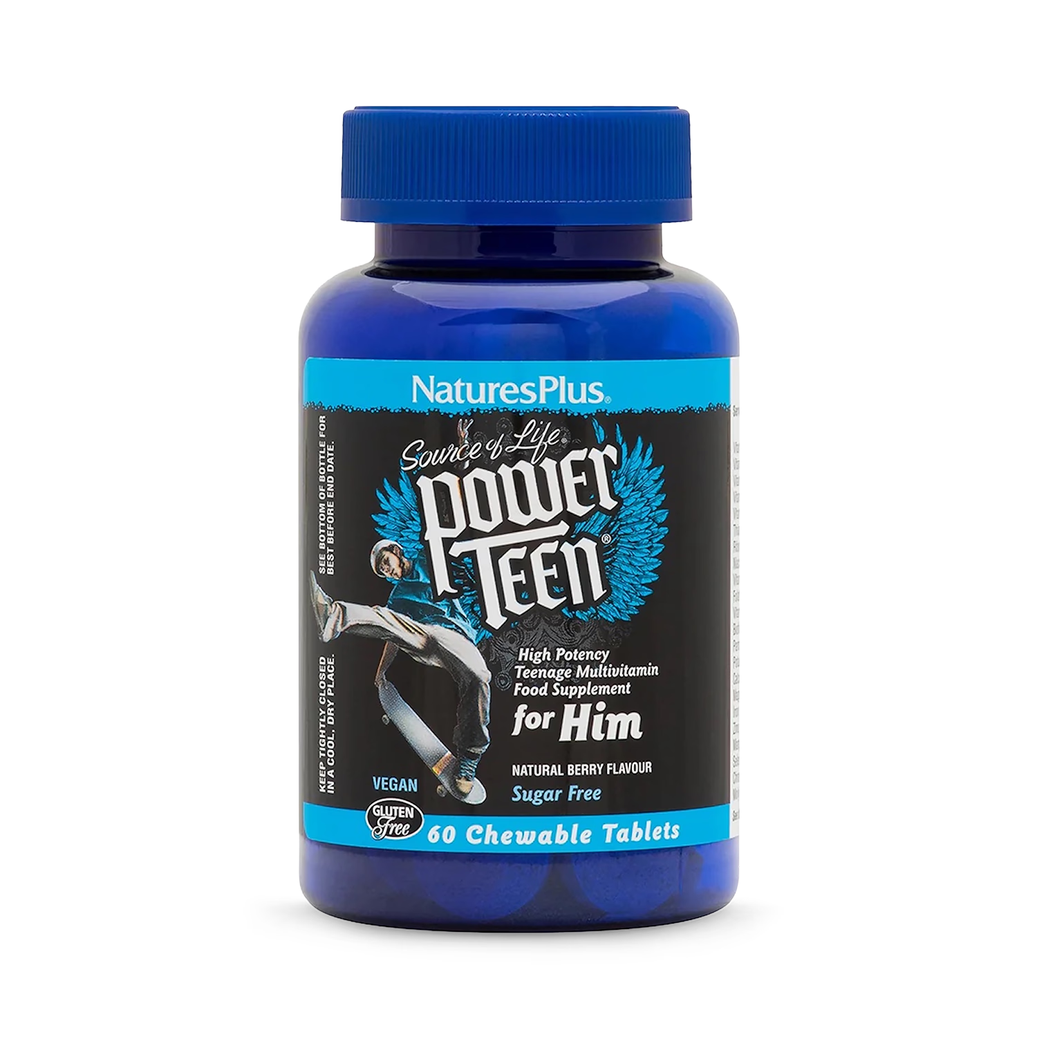 NaturesPlus Power Teen multivitamin chewable 60 tablets (British brand)