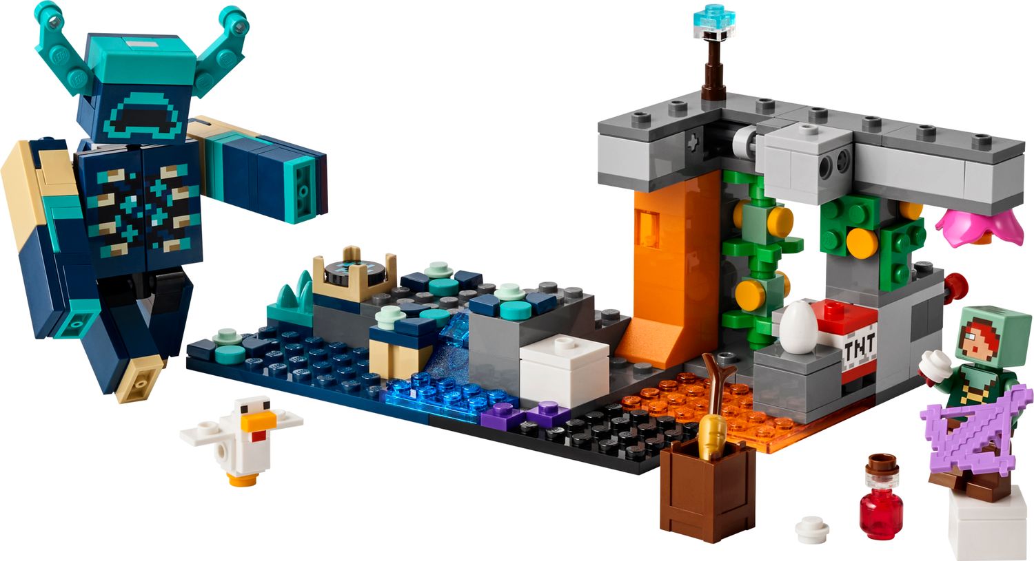 LEGO Minecraft The Warden Encounter 238 piece set, imported from the UK