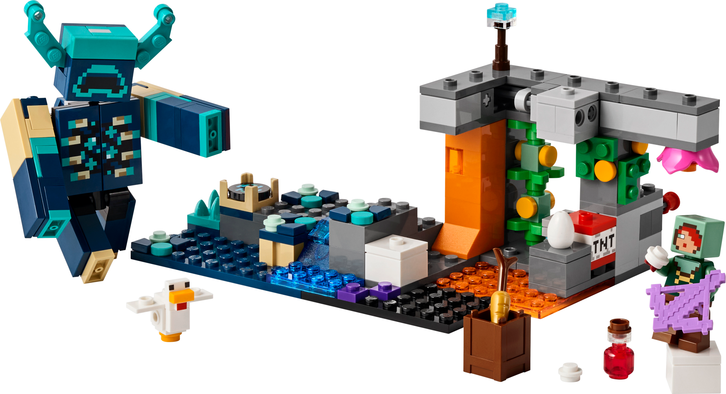 LEGO Minecraft The Warden Encounter 238 piece set, imported from the UK