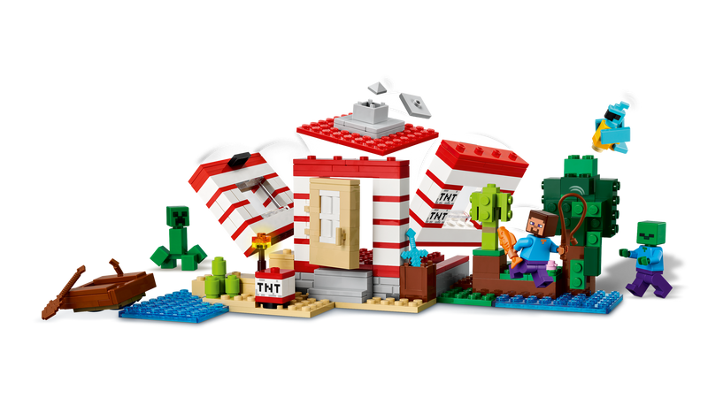 LEGO Minecraft The TNT Jungle House (British brand)