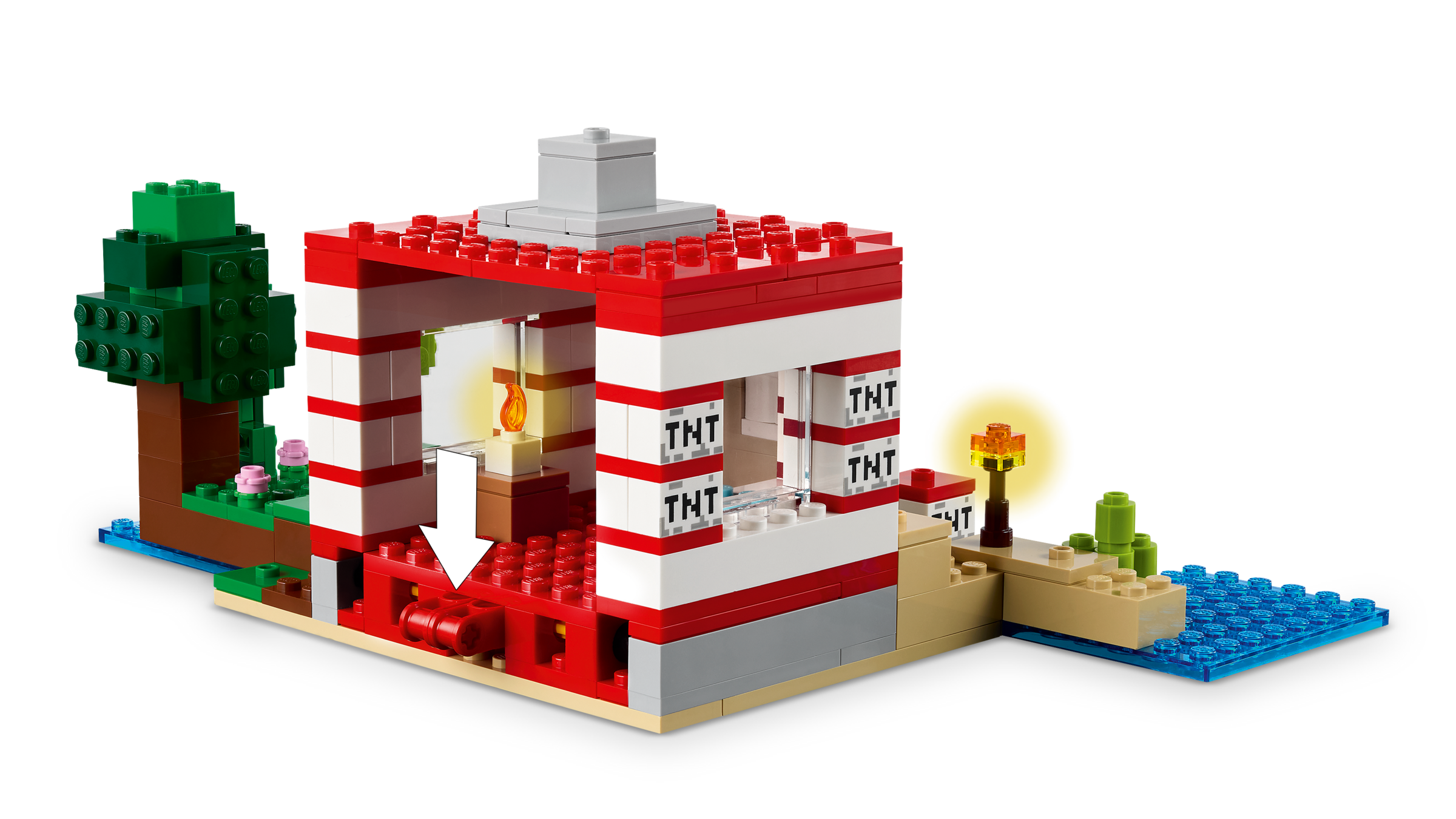 LEGO Minecraft The TNT Jungle House (British brand)