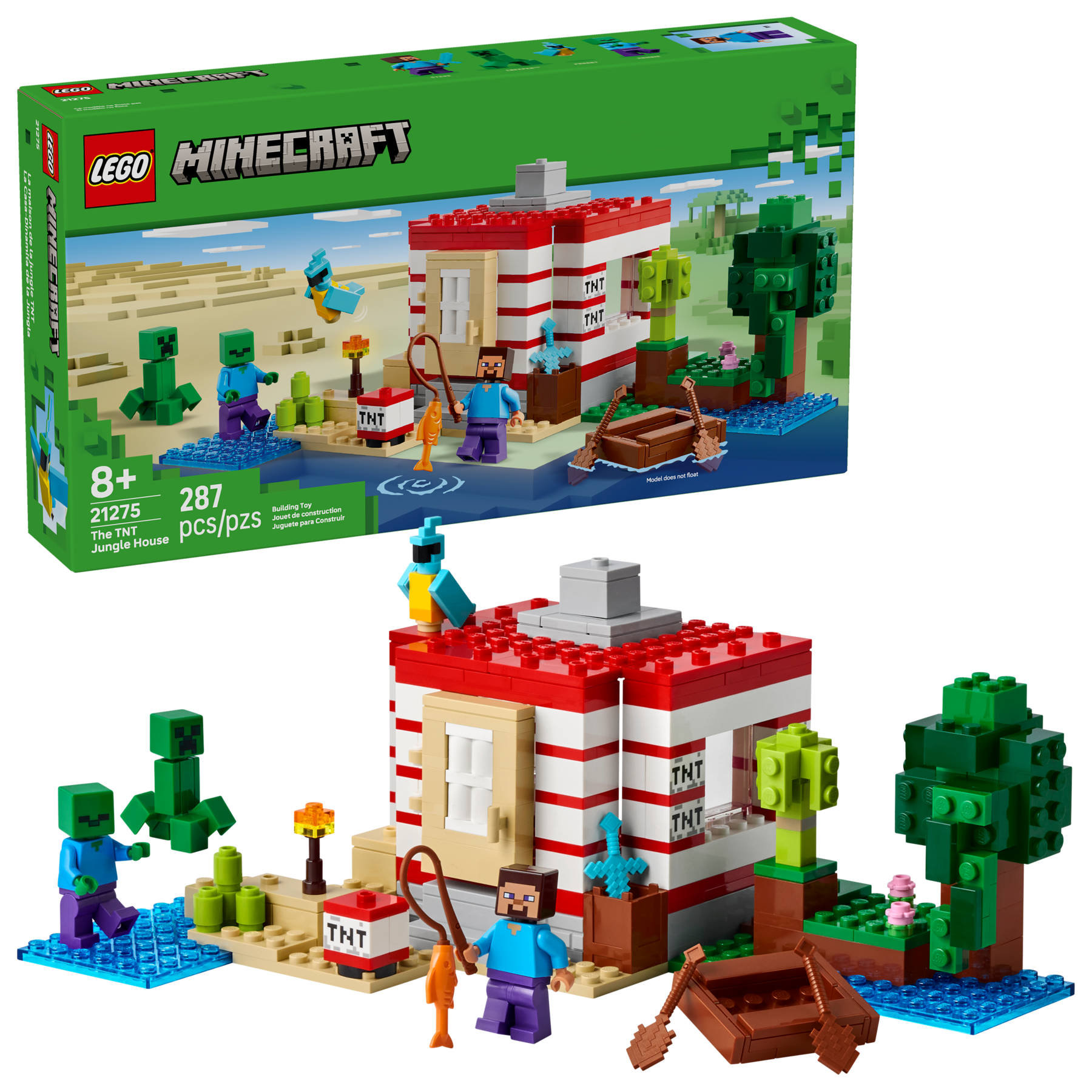 LEGO Minecraft The TNT Jungle House (British brand)