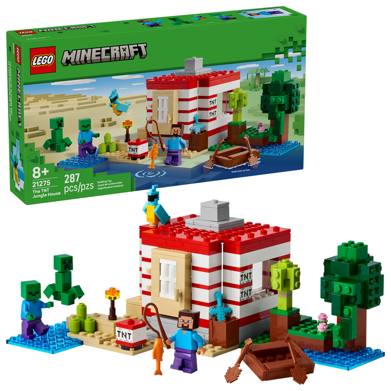 LEGO Minecraft The TNT Jungle House (British brand)