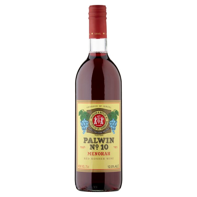 Carmel Palwin No.10 Menorah Red Dessert Wine   75cl GOODS M&S   