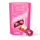 Lindt Lindor Strawberries & Cream Chocolate Truffles   200g GOODS M&S   