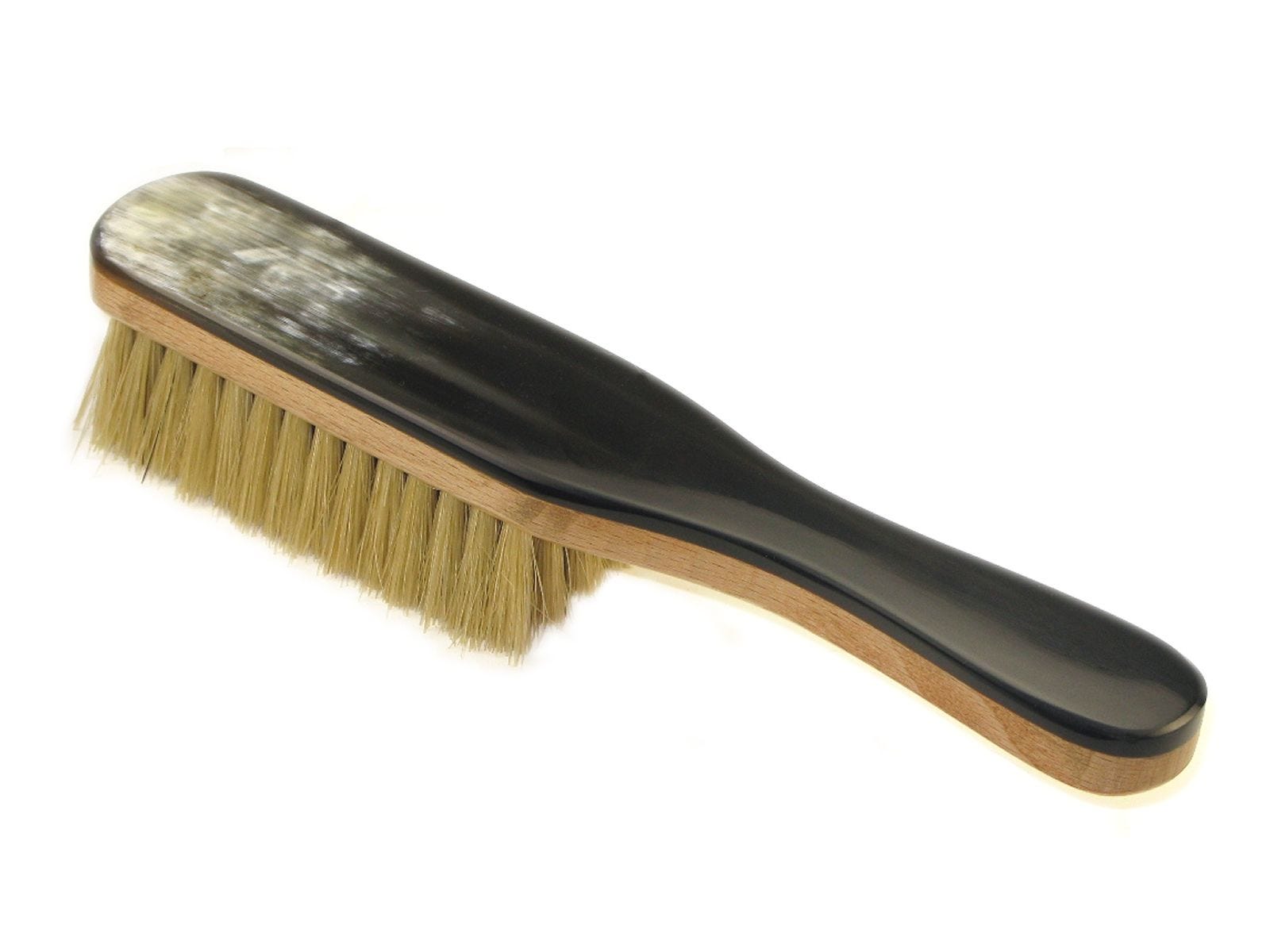 Abbeyhorn handled clothes brush 25cm (British brand)