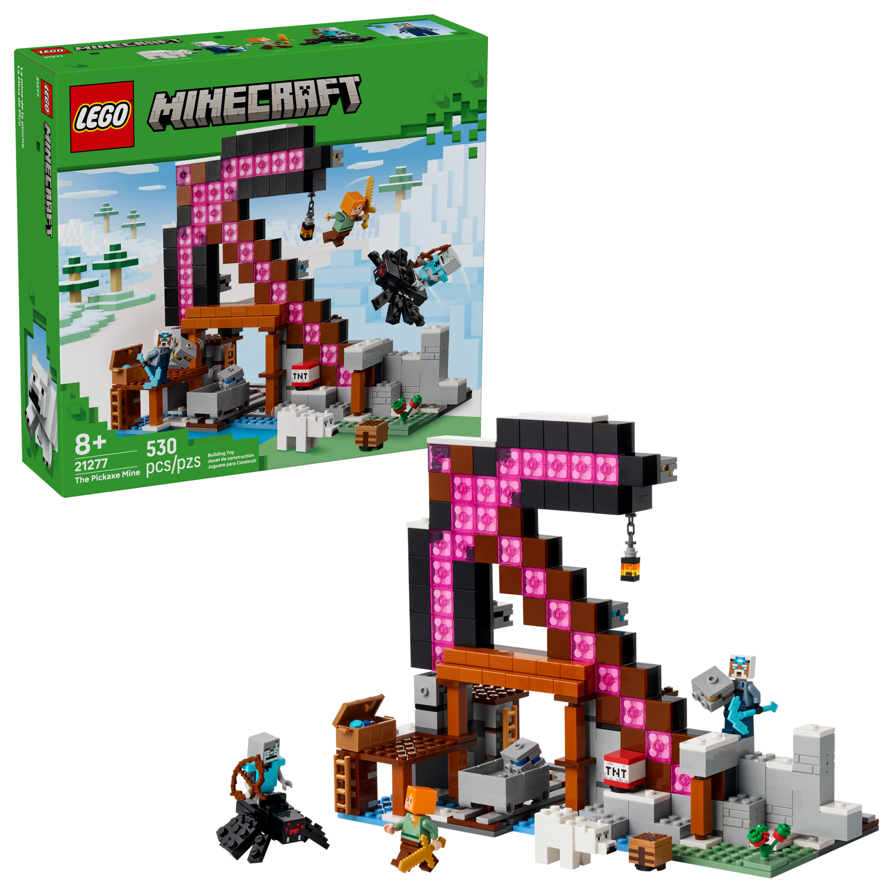 LEGO Minecraft Pickaxe Mine set 530 pieces (British brand)