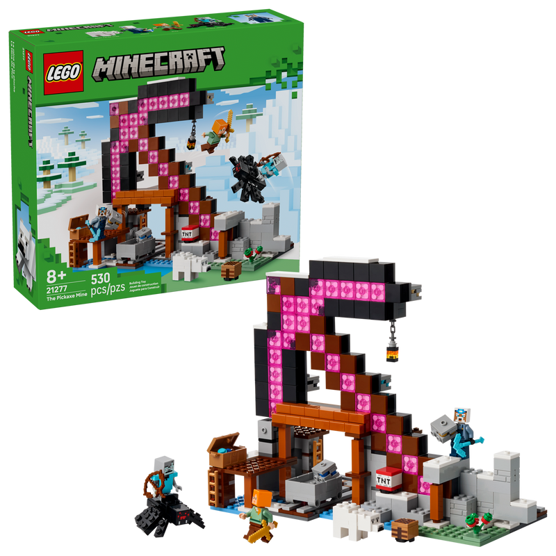 LEGO Minecraft Pickaxe Mine set 530 pieces (British brand)