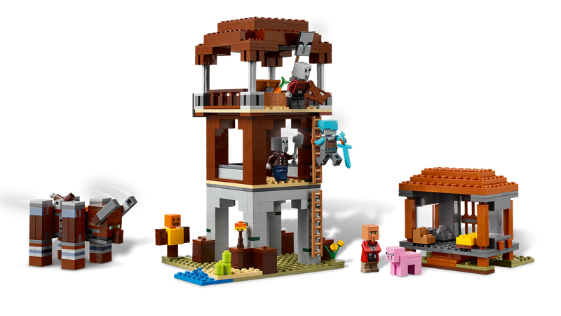 LEGO Minecraft The Pillager Outpost and Ravager 665 pieces (British brand)