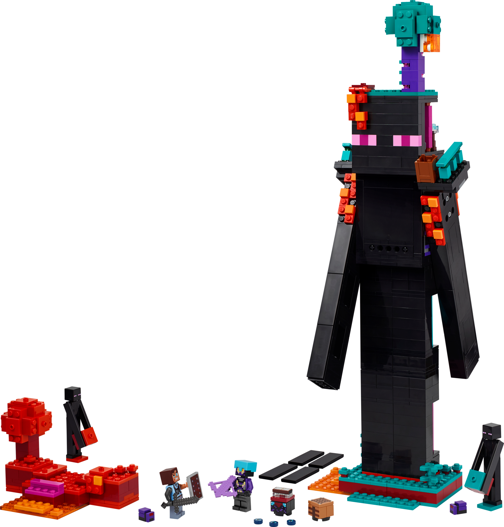 LEGO Minecraft The Enderman Tower building block set 867 pieces (British brand)