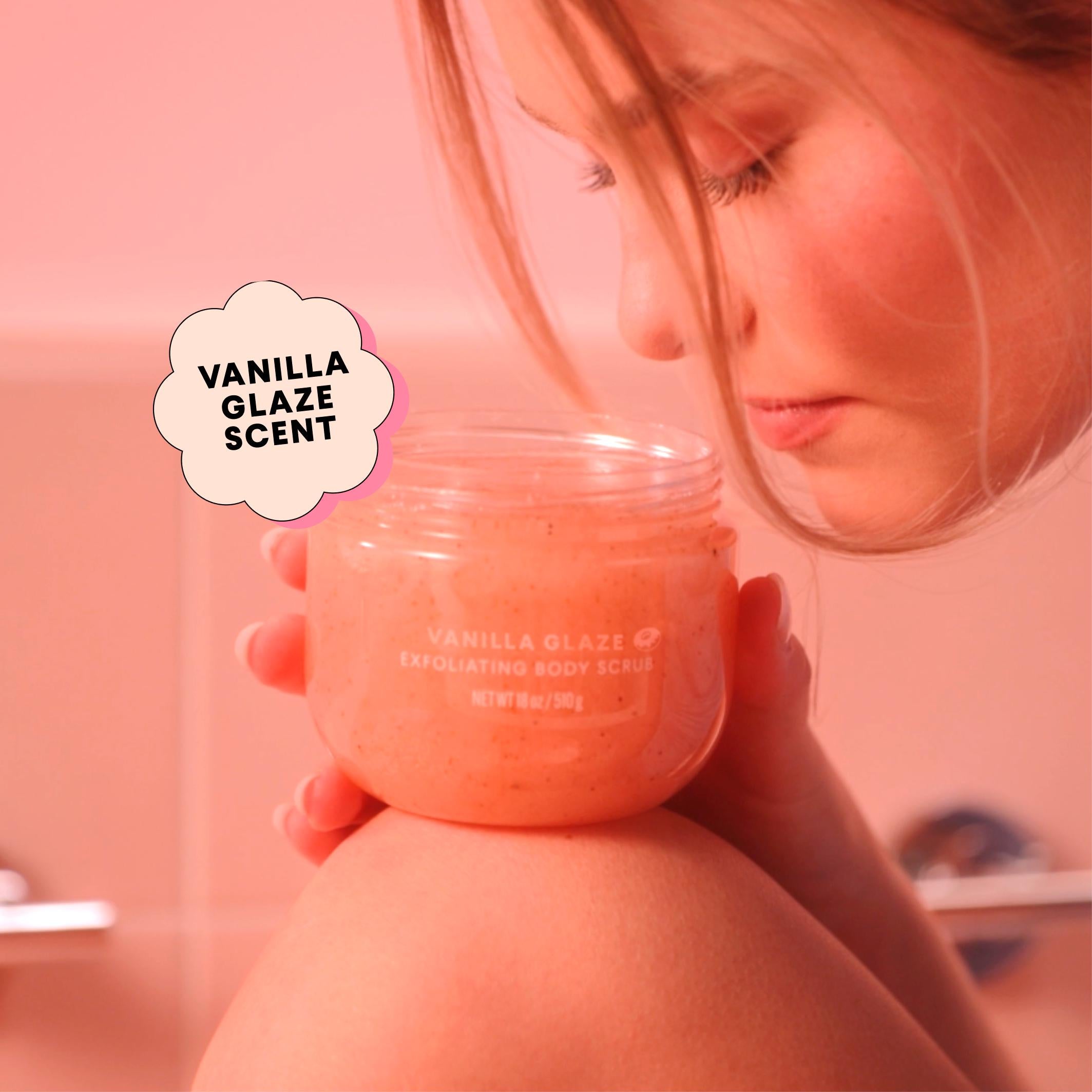 Monday Haircare Vanilla Glaze body scrub 510g, imported from the UK
