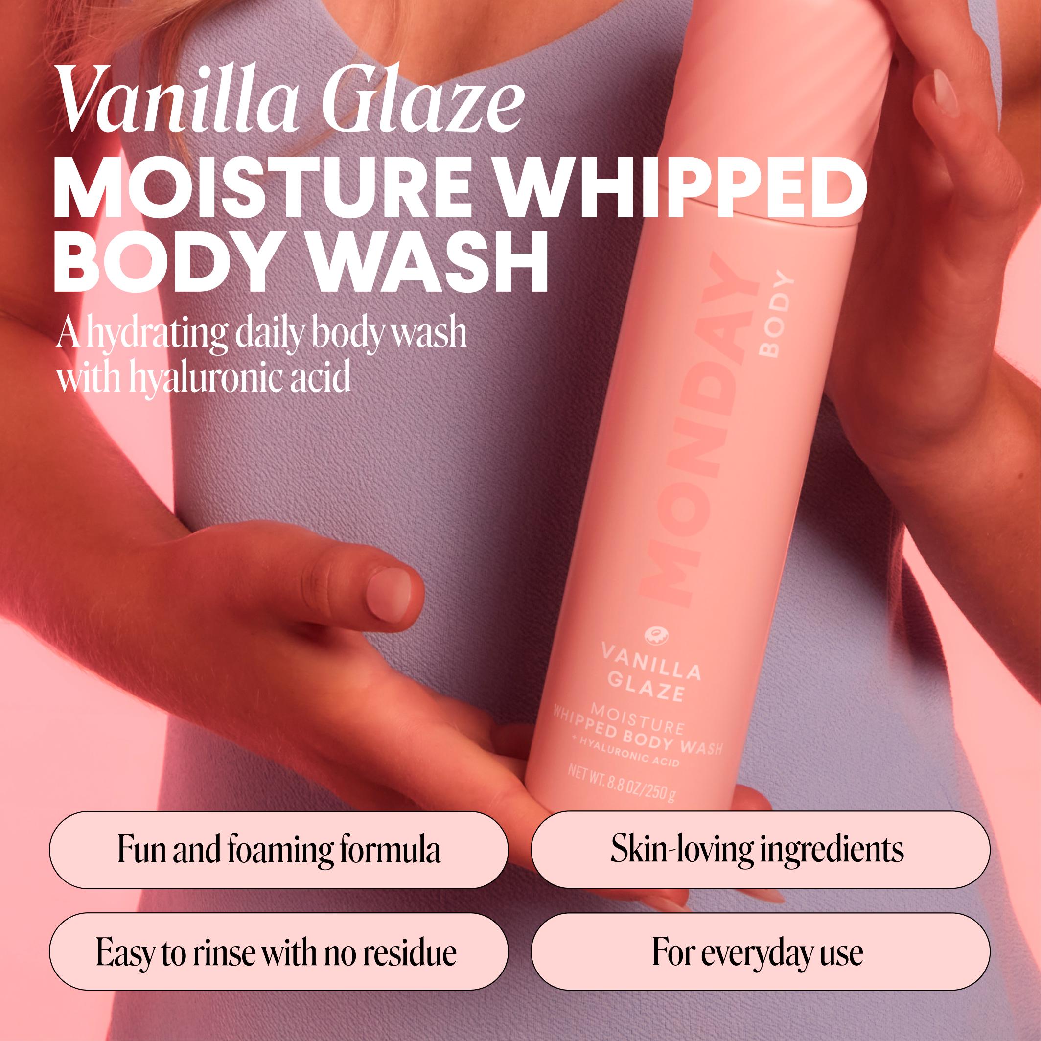 Monday Haircare Vanilla Glaze Whipped Body Wash 265ml, UK version