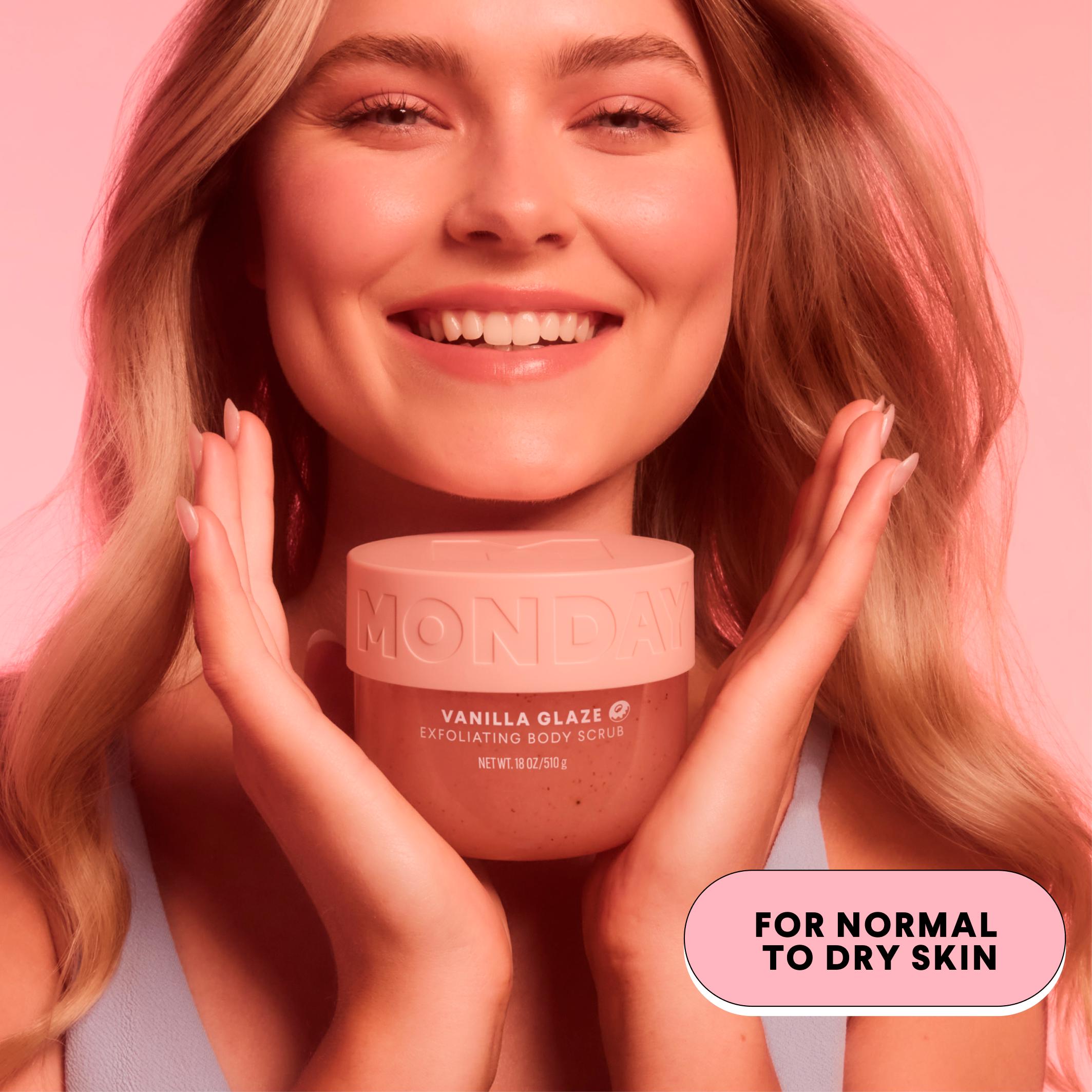 Monday Haircare Vanilla Glaze body scrub 510g, imported from the UK