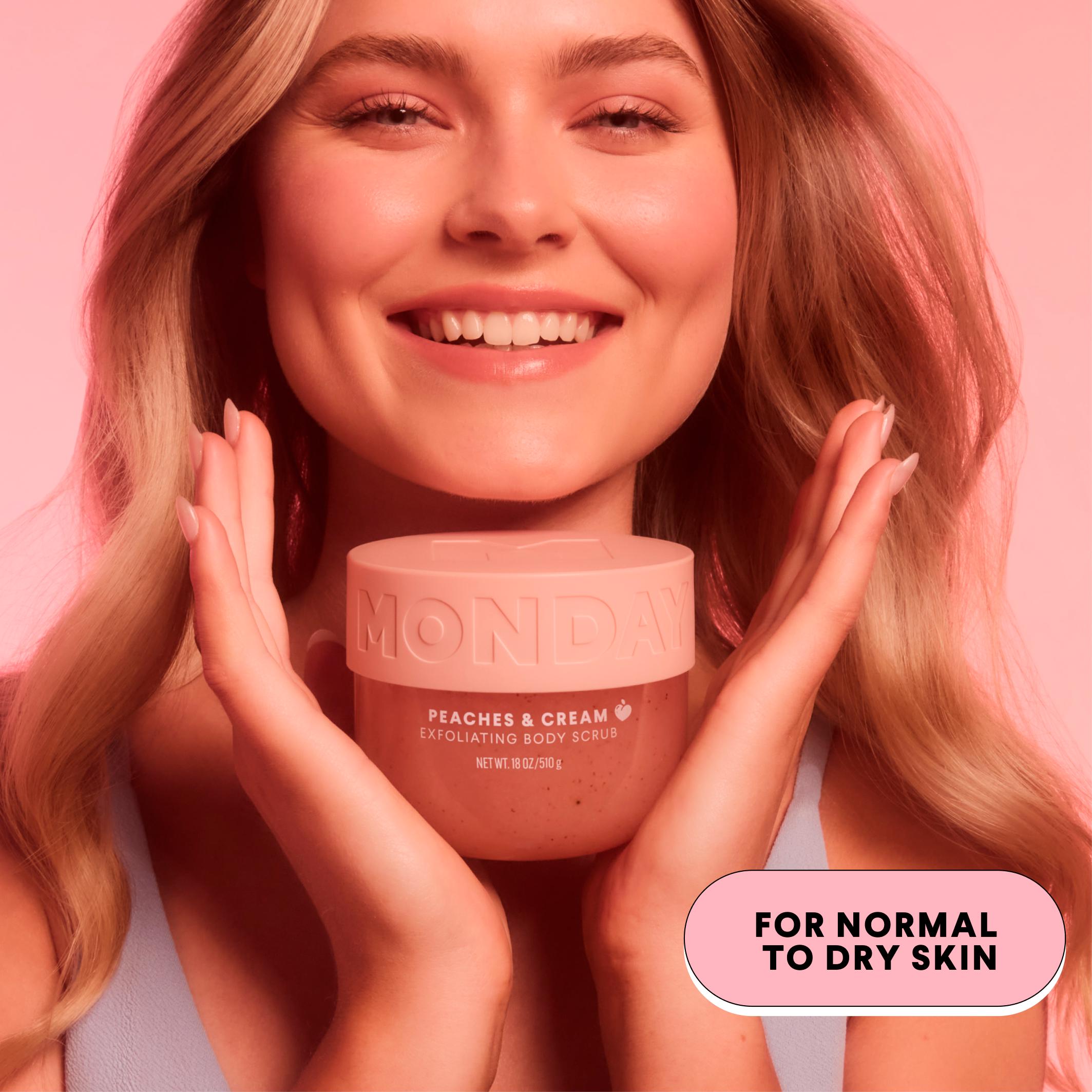 Monday Haircare Peaches & Cream body scrub 510g (British brand)