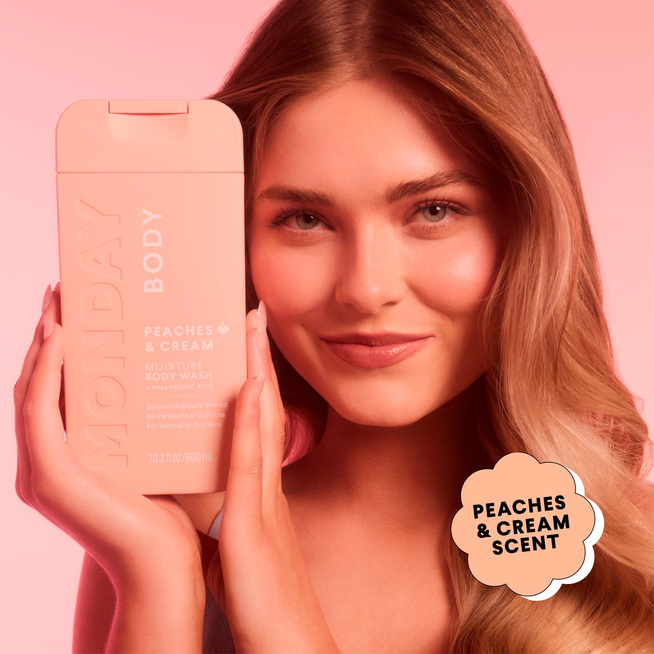 Monday body wash Peaches & Cream 500ml, imported from the UK