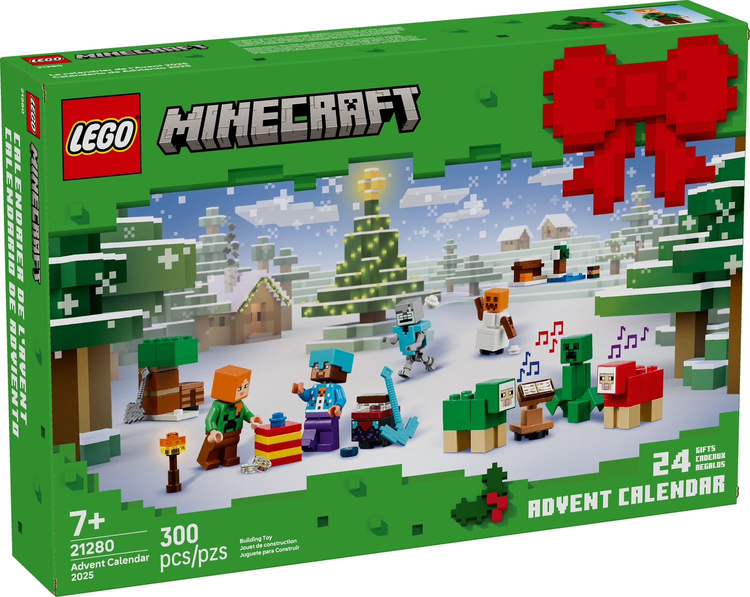 LEGO Minecraft Advent Calendar 2025 Set, UK version