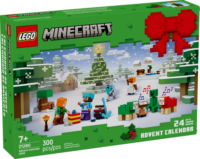 LEGO Minecraft Advent Calendar 2025 Set, UK version