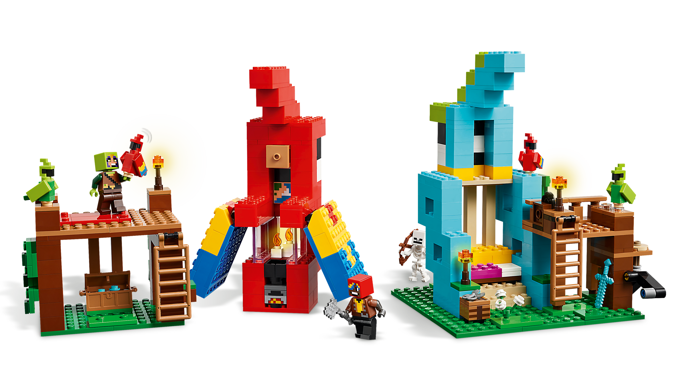 LEGO Minecraft Parrot Houses 535 Pieces Set (British brand)