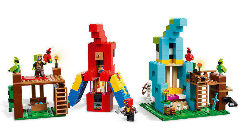 LEGO Minecraft Parrot Houses 535 Pieces Set (British brand)