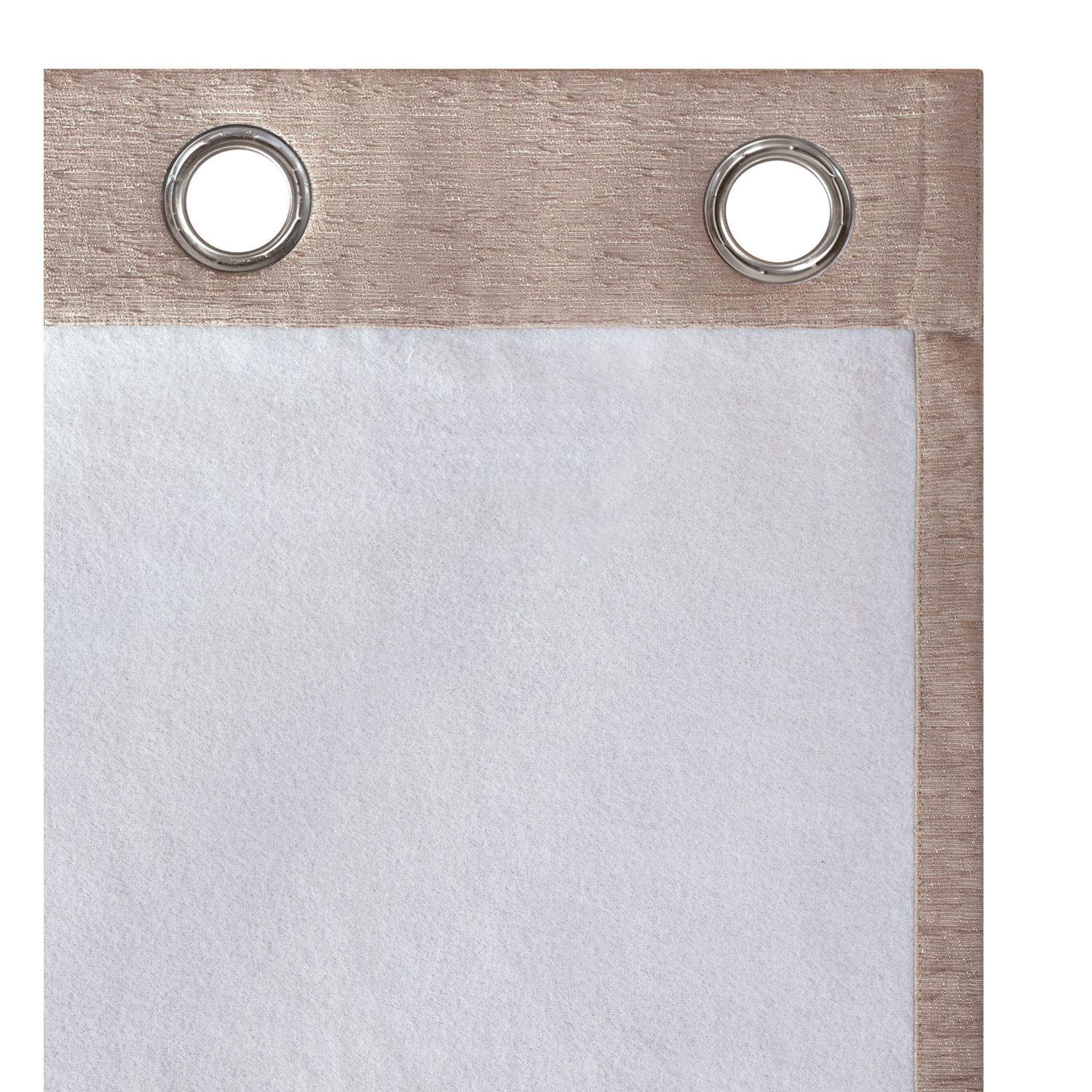 Habitat Chenille Eyelet Curtains in Oatmeal, 168x183cm, UK version