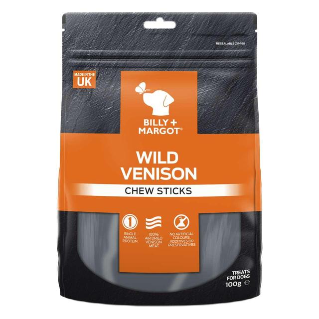 Billy & Margot Venison Chew Sticks Dog Treats   100g GOODS M&S   