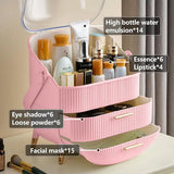 Livingandhome pink makeup storage box with 2 drawers (British brand)