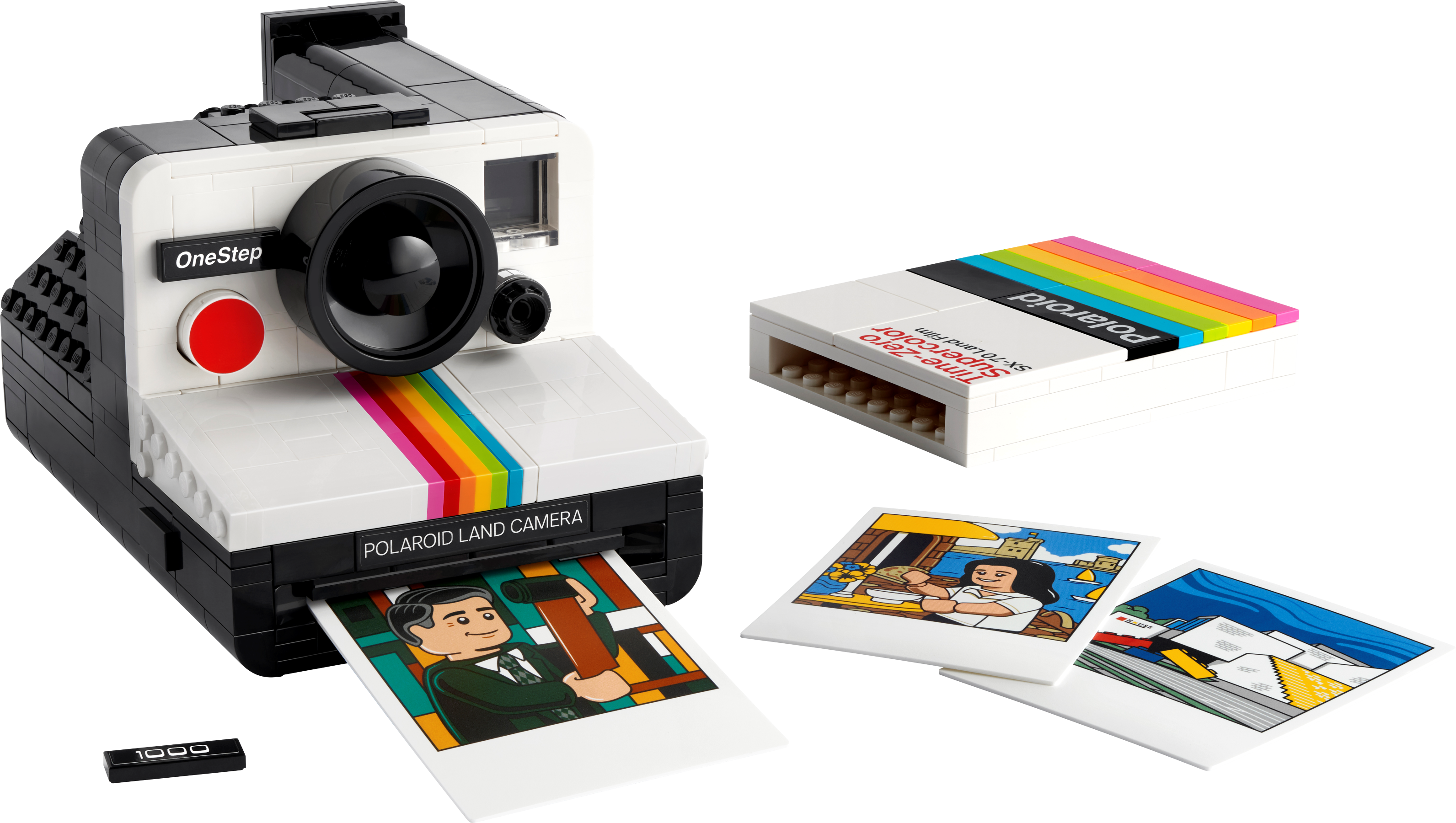 LEGO Ideas Polaroid OneStep SX-70 Camera model 516 pieces, imported from the UK